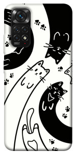Чехол Черно-белые коты для Xiaomi Redmi Note 11S