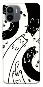 Чохол Чорно-білі коти для Xiaomi Redmi A1
