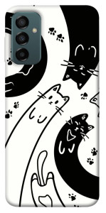 Чехол Черно-белые коты для Galaxy M23 5G