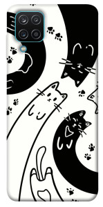 Чохол Чорно-білі коти для Galaxy M12