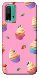 Чехол Капкейки для Xiaomi Redmi Note 9 4G