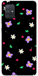 Чехол Цветы и лепестки для Galaxy A71 (2020)