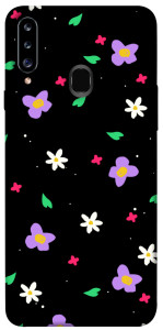 Чехол Цветы и лепестки для Galaxy A20s (2019)