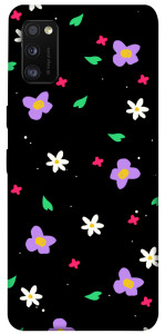 Чехол Цветы и лепестки для Galaxy A41 (2020)