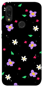 Чехол Цветы и лепестки для Xiaomi Redmi 7