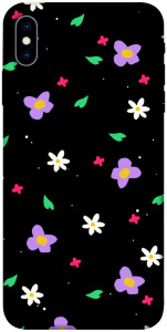 Чехол Цветы и лепестки для iPhone XS