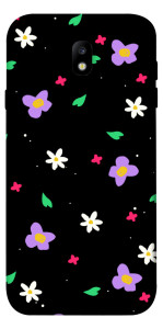 Чехол Цветы и лепестки для Galaxy J7 (2017)