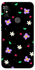 Чехол Цветы и лепестки для Xiaomi Redmi Note 6 Pro
