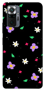 Чехол Цветы и лепестки для Xiaomi Redmi Note 10 Pro