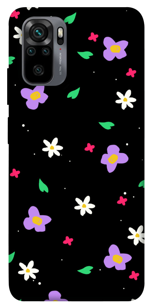 Чохол Квіти та пелюстки для Xiaomi Redmi Note 10