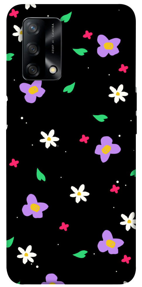 Чехол Цветы и лепестки для Oppo A74 4G