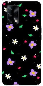 Чохол Квіти та пелюстки для Oppo A74 4G