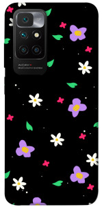 Чехол Цветы и лепестки для Xiaomi Redmi 10