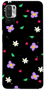 Чехол Цветы и лепестки для Xiaomi Redmi Note 10 5G