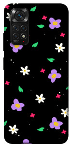 Чехол Цветы и лепестки для Xiaomi Redmi Note 11 (Global)