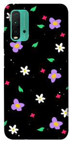 Чехол Цветы и лепестки для Xiaomi Redmi Note 9 4G