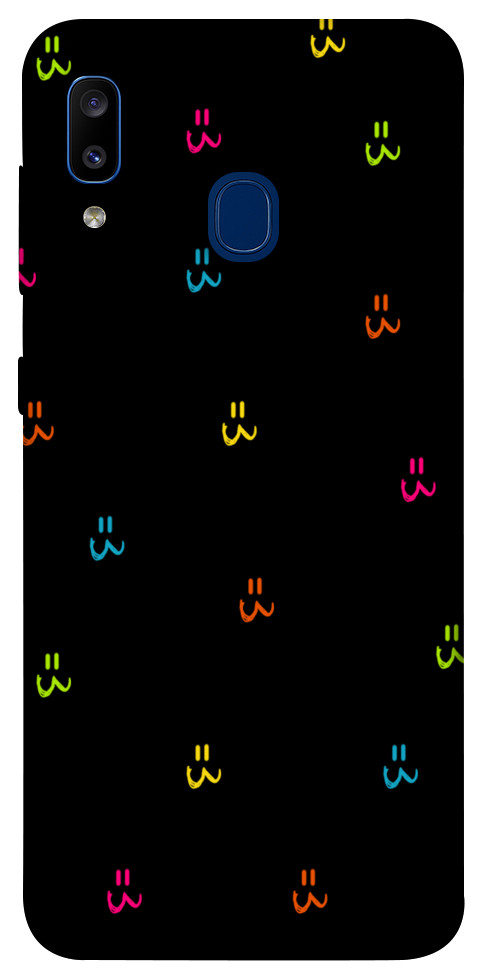 Чехол Colorful smiley для Galaxy A20 (2019)