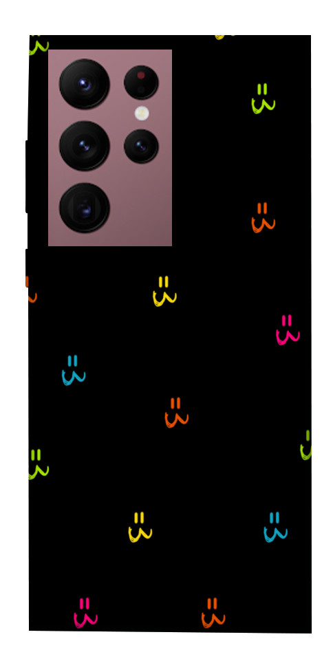 Чехол Colorful smiley для Galaxy S22 Ultra