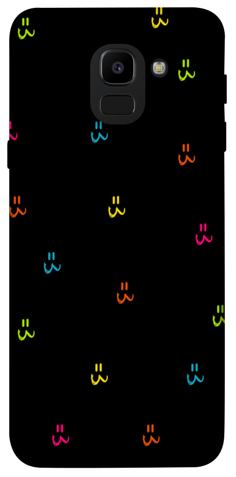 Чохол Colorful smiley для Galaxy J6 (2018)