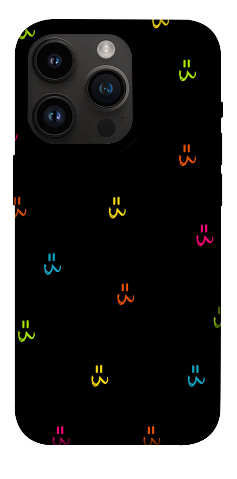 Чехол Colorful smiley для iPhone 14 Pro