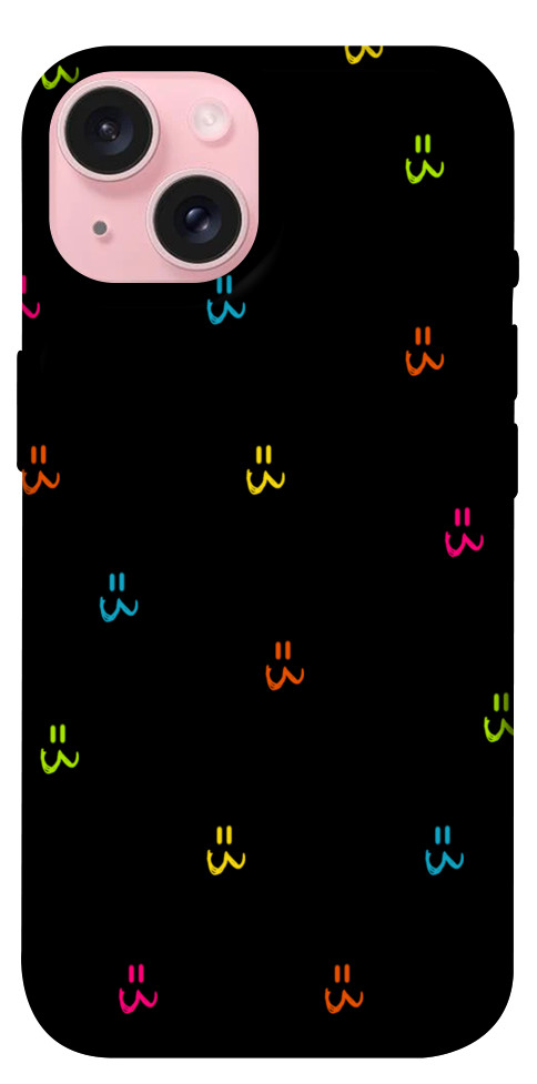 Чохол Colorful smiley для iPhone 15