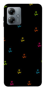 Чехол Colorful smiley для Motorola Moto G14