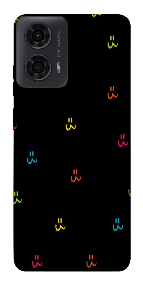 Чехол Colorful smiley для Motorola Moto G04