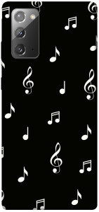 Чехол Notes on black для Galaxy Note 20