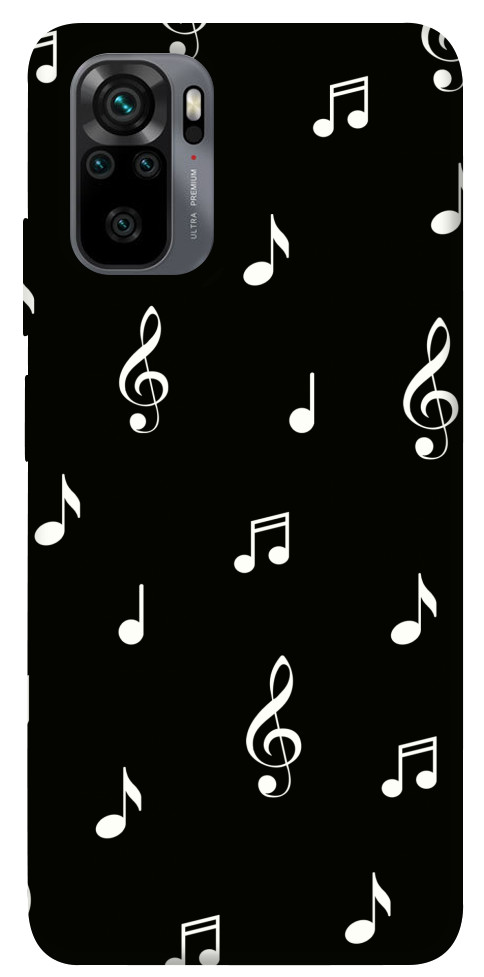 Чохол Notes on black для Xiaomi Redmi Note 10
