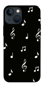 Чехол Notes on black для iPhone 13 mini