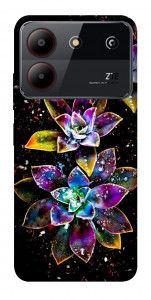 Чохол Flowers on black для ZTE Blade A54 4G