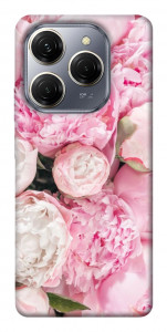 Чехол Pink peonies для TECNO Spark 20 Pro