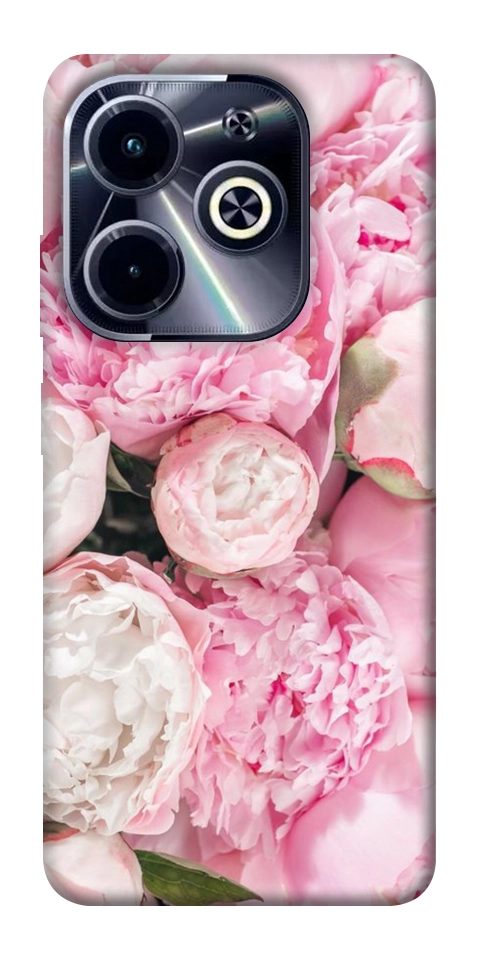 Чехол Pink peonies для Infinix Hot 40i