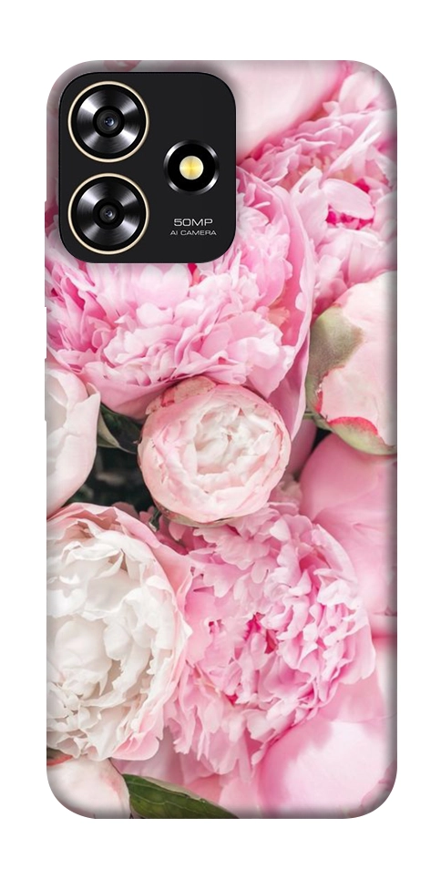 Чехол Pink peonies для ZTE Blade A73 4G