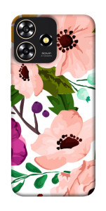 Чехол Акварельные цветы для ZTE Blade A73 4G