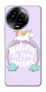 Чехол Believe in your dreams unicorn для Realme C67 4G