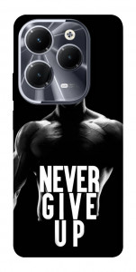 Чохол Never give up для Infinix Hot 40