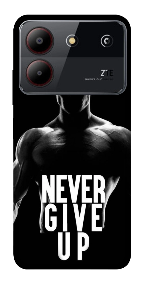 Чехол Never give up для ZTE Blade A54 4G