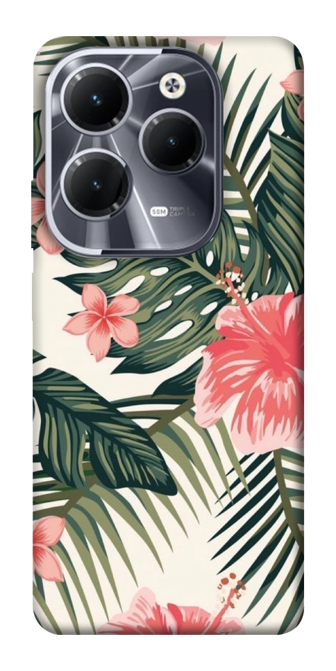 Чехол Tropic flowers для Infinix Hot 40 Pro