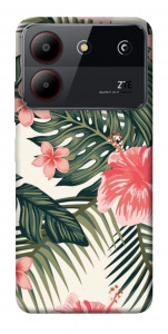 Чехол Tropic flowers для ZTE Blade A54 4G