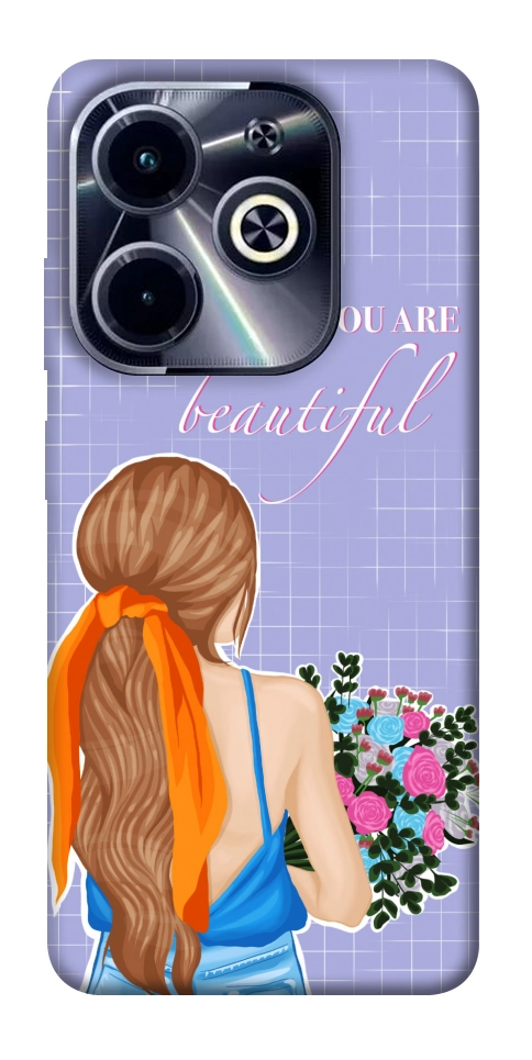 Чехол You are beautiful для Infinix Hot 40i