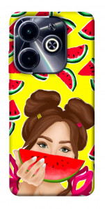 Чехол Watermelon girl для Infinix Hot 40i