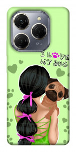 Чехол Love my dog для TECNO Spark 20 Pro