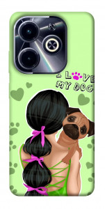 Чехол Love my dog для Infinix Hot 40i