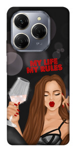 Чехол My life my rules для TECNO Spark 20 Pro