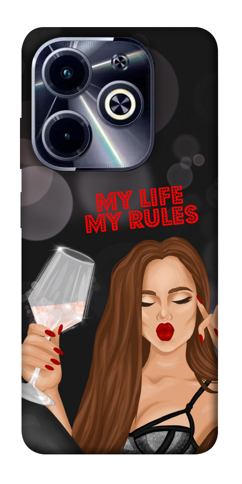 Чехол My life my rules для Infinix Hot 40i