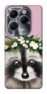 Чохол Raccoon in flowers для Infinix Hot 40