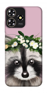 Чохол Raccoon in flowers для ZTE Blade A73 4G