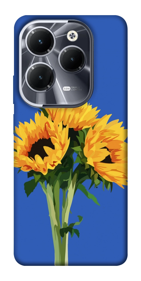 Чехол Bouquet of sunflowers для Infinix Hot 40 Pro