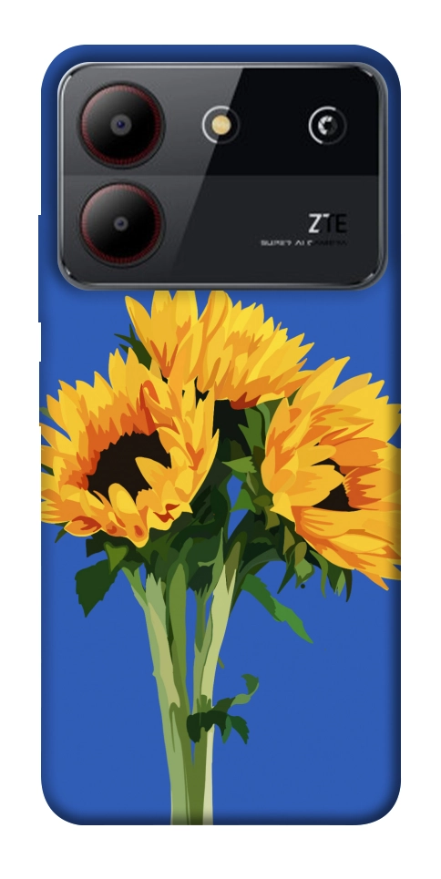 Чохол Bouquet of sunflowers для ZTE Blade A54 4G